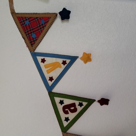 Happy Birthday Felt Bamner - Picture 7 of 13